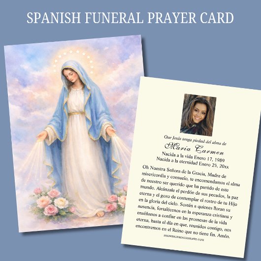 Prière funéraire de la mère Marie Memorare