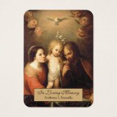 Prière funéraire de la Sainte Famille catholique (Devant)