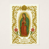 Prière funéraire espagnole Notre-Dame de Guadalupe (Devant)
