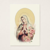 Prière funéraire religieuse Vierge Marie (Devant)