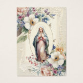 Prière funéraire religieuse Vierge Marie (Devant)