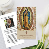 Prière Guadalupe Funérailles Prière Cartes de Symp