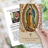 Prière Guadalupe Funérailles Prière Cartes de Symp