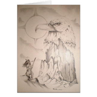 Prière indienne à la statue de tribal de roche