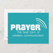 Prière la meilleure forme de communication Carte p (Devant / Derrière)