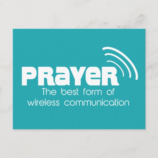 Prière la meilleure forme de communication Carte p (Devant)