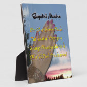 Prière Mantra Gayatri Om Bhur Bhuvah, Plaque (Côté)