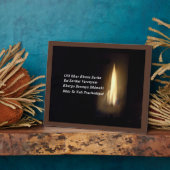 Prière Mantra Gayatri Om Bhur Bhuvah, Plaque (Côté)