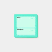 Prière Post-It Notes (Sarcelle) (Devant)