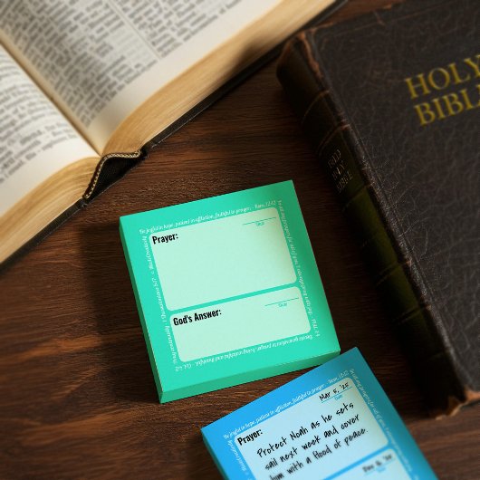 Prière Post-It Notes (Sarcelle)