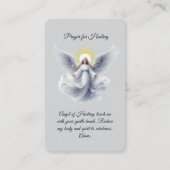 Prière pour la carte de prière Angel de guérison (Devant)