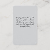 Prière pour la carte de prière Angel de guérison (Dos)