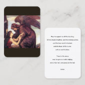 Prière pour la carte de prière mourante (Devant / Derrière)