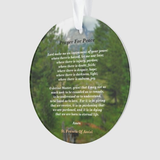 Prière pour la paix (devant)