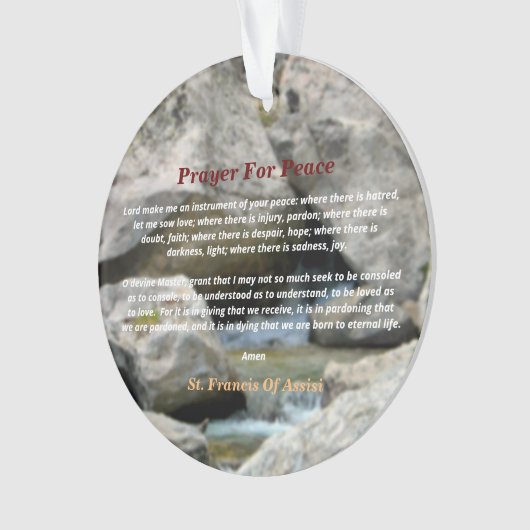 Prière pour la paix (devant)