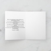 Prière pour la sagesse : Carte de voeux chrétienne (Intérieur)