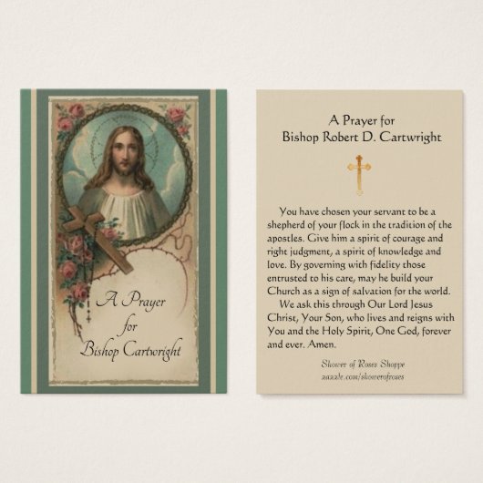 Prière pour un évêque catholique (Devant & derrière)