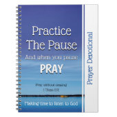 Prière PRATIQUE DE DÉvotion THE PAUSE Journal (Devant)