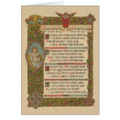 Prière religieuse du Nouvel An Chrétien Vintage (Devant)