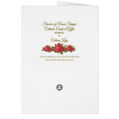 Prière religieuse vintage Sainte-Rita de Cascia (Dos)