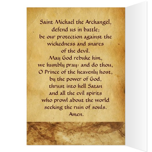 Prière Saint Michel l'Archange (Intérieur (Gauche))