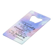 Prière Sérénité Ouverture de bouteille en acier in (Devant Angle)