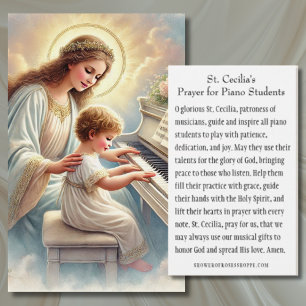 Prière St. Cecilia pour les étudiants en piano