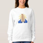 prière sweatshirt émoji femmes (Devant)