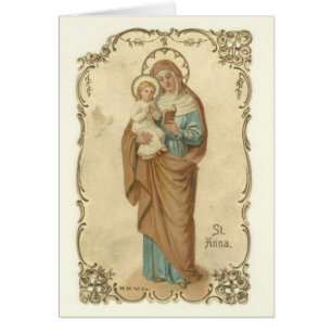 Prière vintage de Vierge Marie de St Anne
