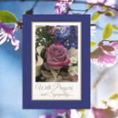 Prières chrétiennes et carte de voeux de sympathie