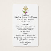 Prières de la première communion | Boy Communion 2 (Dos)