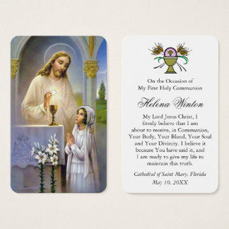 Prières de la première communion | Fille communion
