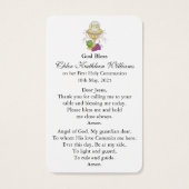 Prières de la première communion | Fille communion (Dos)