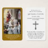 Prières de la première communion | Garçon et fille (Devant & derrière)