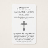 Prières de la première communion | Garçon et fille (Dos)