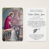 Prières de la première communion | Garçon et fille (Devant & derrière)