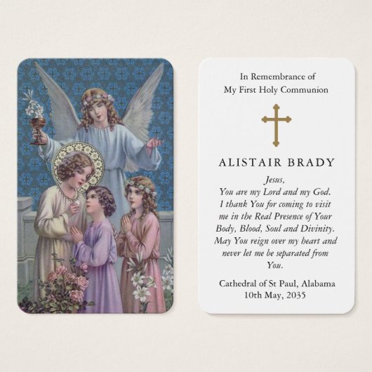 Prières de la première communion | Sainte communio (Devant & derrière)