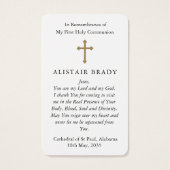 Prières de la première communion | Sainte communio (Dos)