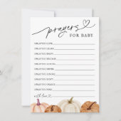 Prières et voeux pour carte bébé (Devant)