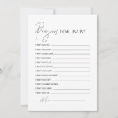 Prières HARLOW Pour Carte Conseils Baby showers (Devant)