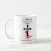 Priest 10th Ordination Jubileum Black Cross Koffiemok (Links)
