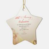 Priest, 50ste Jubileum van Ordination Blessing Keramisch Ornament (Links)