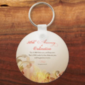 Priest, 50ste Jubileum van Ordination Blessing Sleutelhanger (Voorkant)