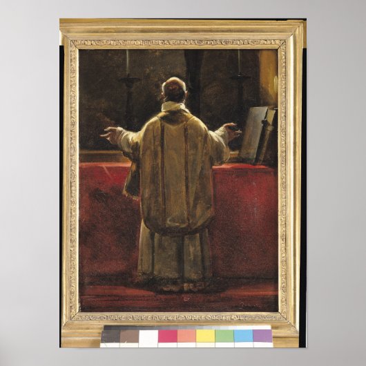 Priest bij de Altar Poster (Voorkant)