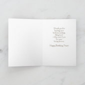 Priest Birthday, Shepherd Staff & Flame Religious Kaart (Binnen)