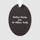 Priest Christmas Blessings Madonna Child Black (dos)
