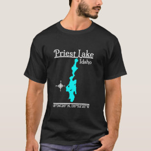 Priest Lake Idaho T-Shirt met lange mouwen