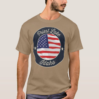 Priest Lake - Patriotisch Idaho Souvenir T-Shirt