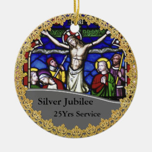 Priest Ordination 25th Jubileum Herdenking Keramisch Ornament