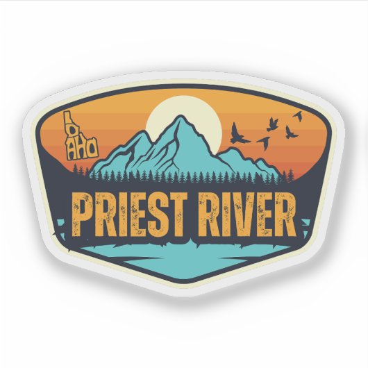 Priest River, Idaho Sticker (Voorkant)